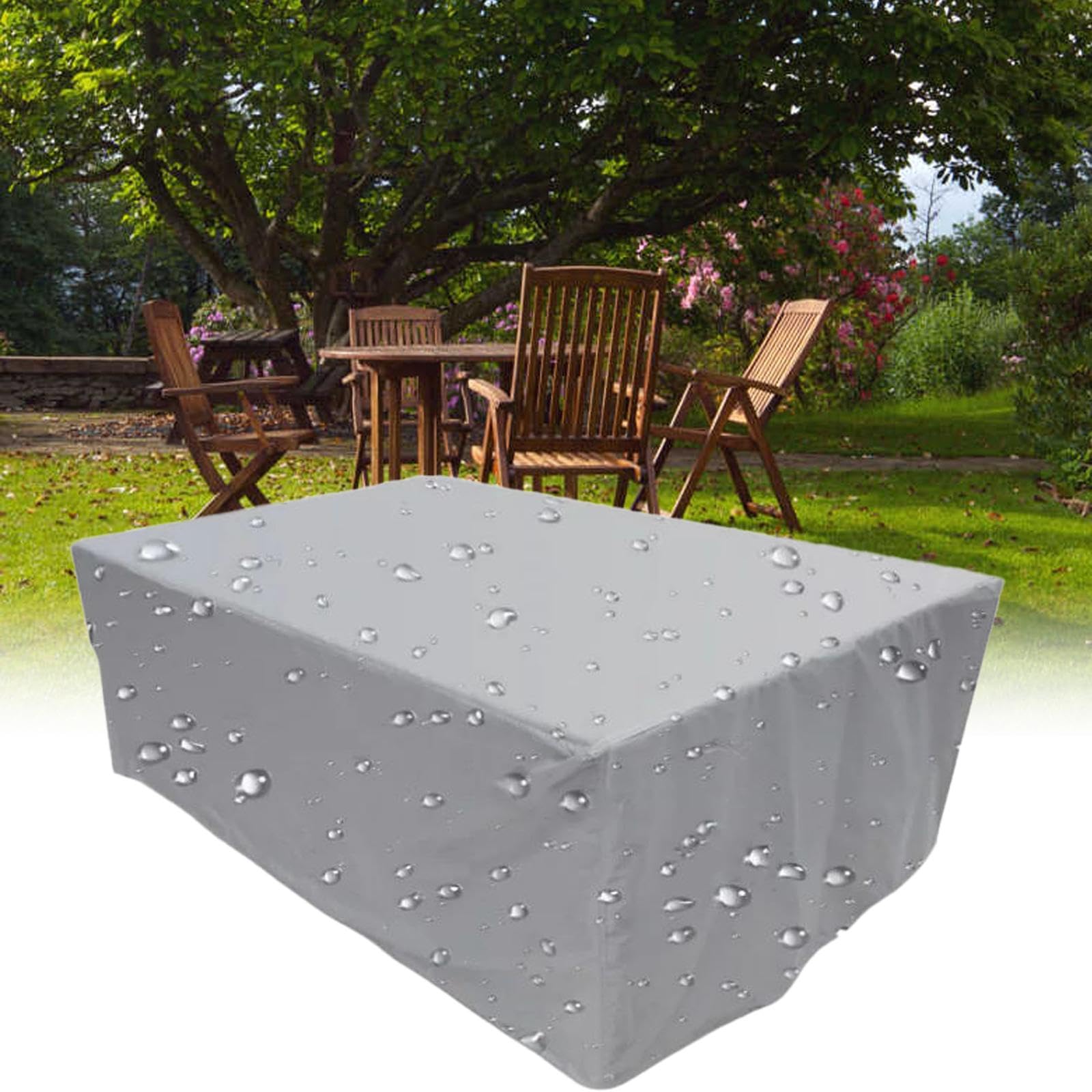 Housse de protection pour préserver votre grand salon de jardin en hiver