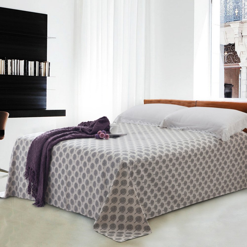 Toile de coton rembourré de 230x250cm pour lit double chic