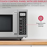 Vista 5 de FRIGIDAIRE COMERCIAL Horno microondas de cocina, 0.9 pies cúbicos (1000 vatios), certificado NSF