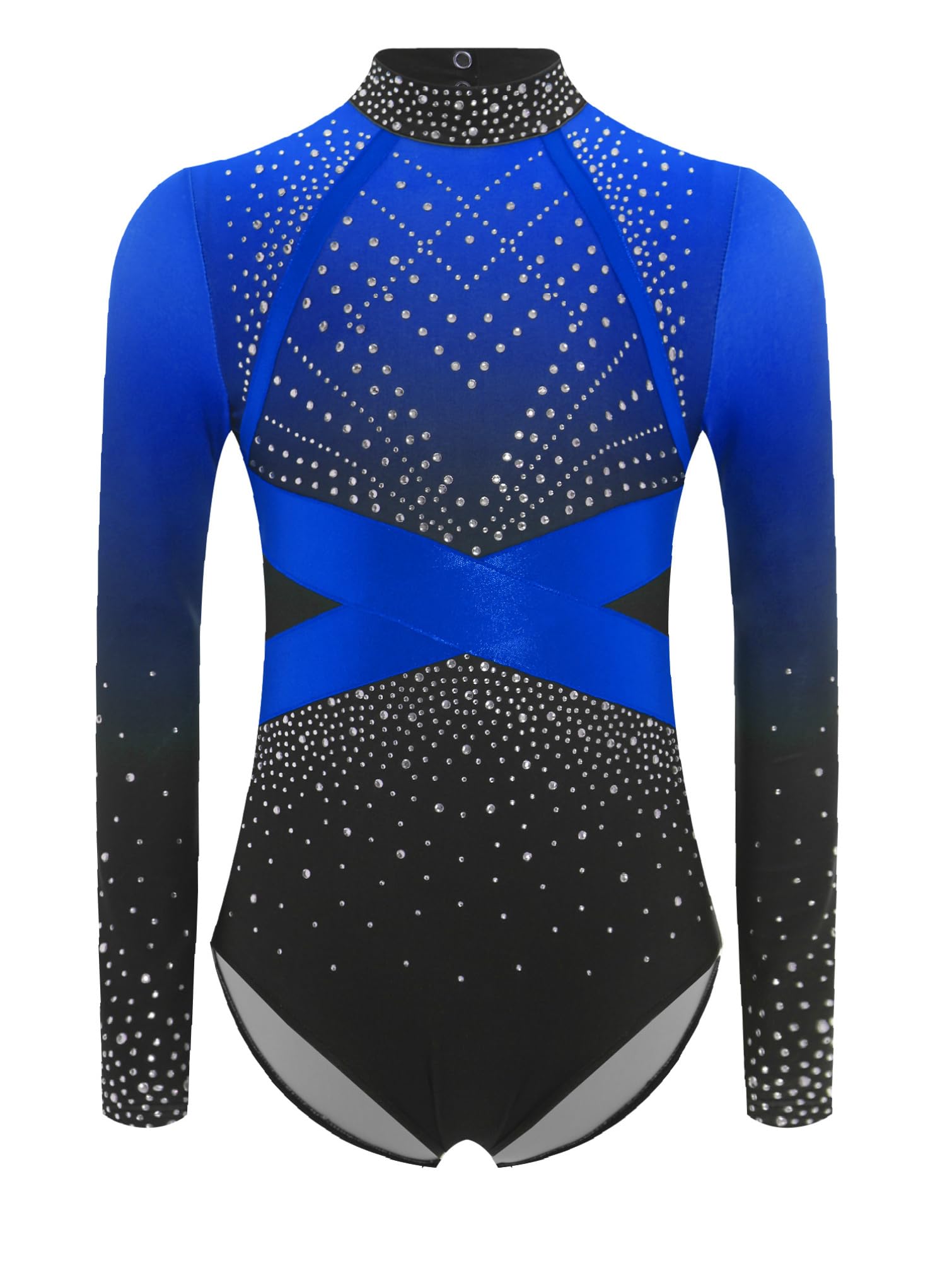 TiaoBug Maillot Brillante De Danza Ballet Niña Leotardo Gimnasia Ritmica Mangas Larga + Pantlones Con Cintura Elastico Body Deportivo Yoga Fitness