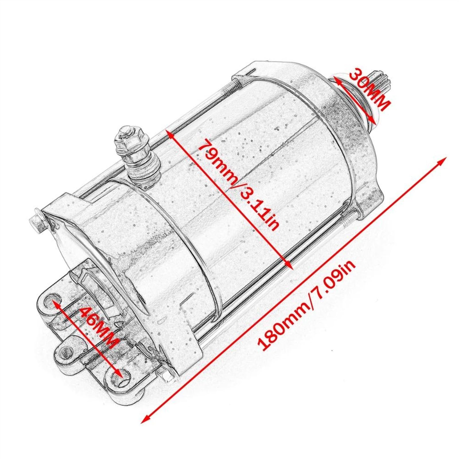 WOODEY Démarreur pour Polaris Hurricane 701cc 1996-1997 3240206