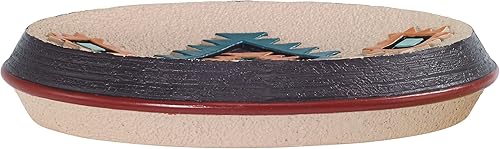 Miniatura 4 de Avanti Linens - Jabonera, ideal para baño o cocina, decoración decorativa del hogar (colección Navajo Danza)