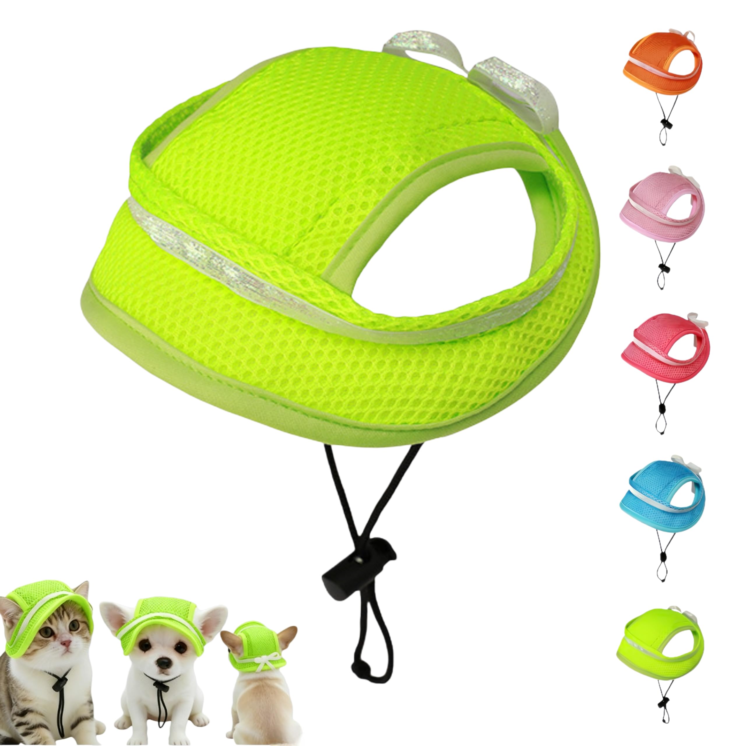 Chapeau de soleil pour chiens et chats réglable et respirant L