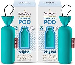 AuraCam Gold Standard Camphor Pod Cone (Original) - Set of 2 - Pod Air freshener For Room, Car, Bathroom, Office & Toilet | Long-Lasting Cone for Home