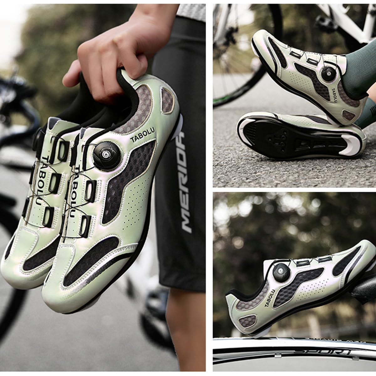 Zapatilla de Ciclismo Hombre Zapatos Bicicleta de Carretera