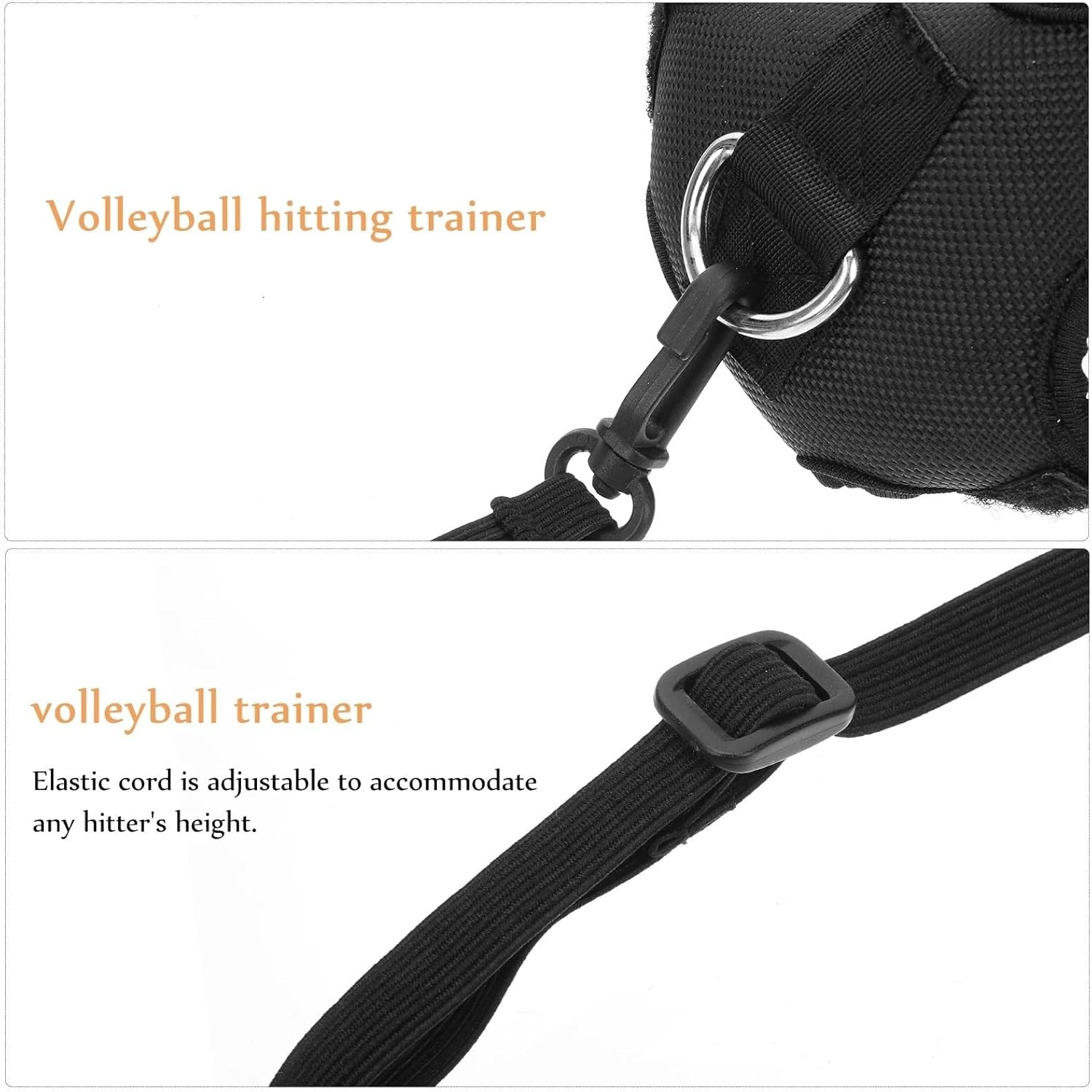 1Set Volleyball Spike Trainer Adjustable Elastic Cord All Skill Levels Indoor Outdoor