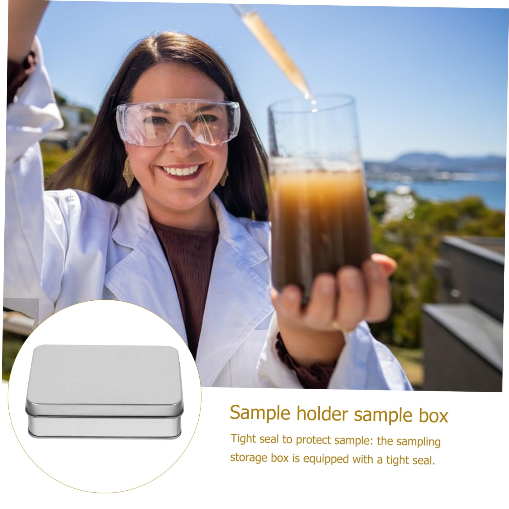 PRETYZOOM 4pcs Boxes Soil Storage Containers Lab Large Lids As Soil Containers Jar Soil Boxes Soil Weighing Holders Round Empty Container Can Weighing Boxes Sample Containers Tinplate Silver