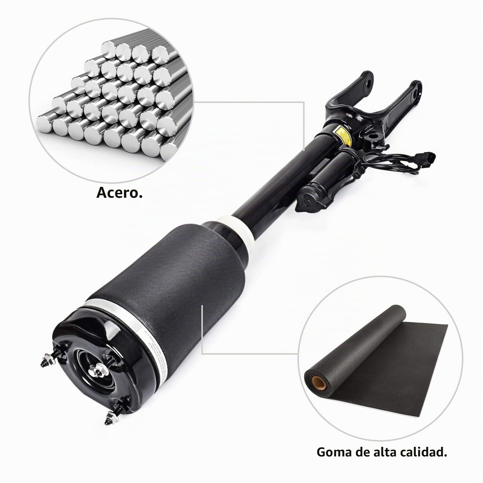Air Shock Delantero Compatible con 2005-2012 Clase GL X164 Clase M W164 Reemplazo para 1643205913 1643204313 1643204413