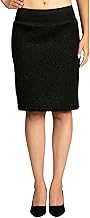 Caspar RO031 Women's Winter Pencil Wool Skirt Knee-Length
