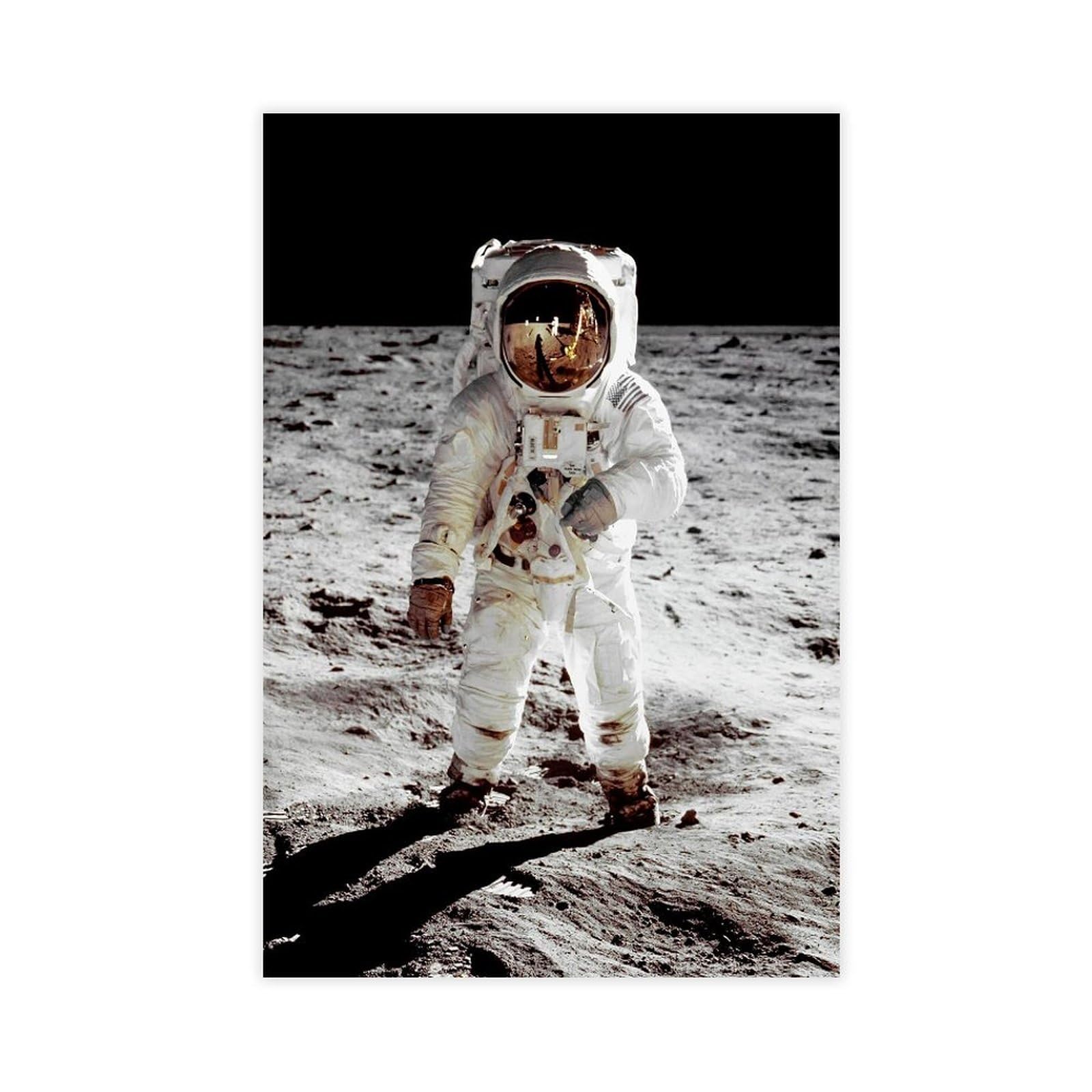 Bareronor Astronaut Moon Poster Canvas Poster Bedroom Decor Landscape Office Room Decor Gift 20" L X 30" W