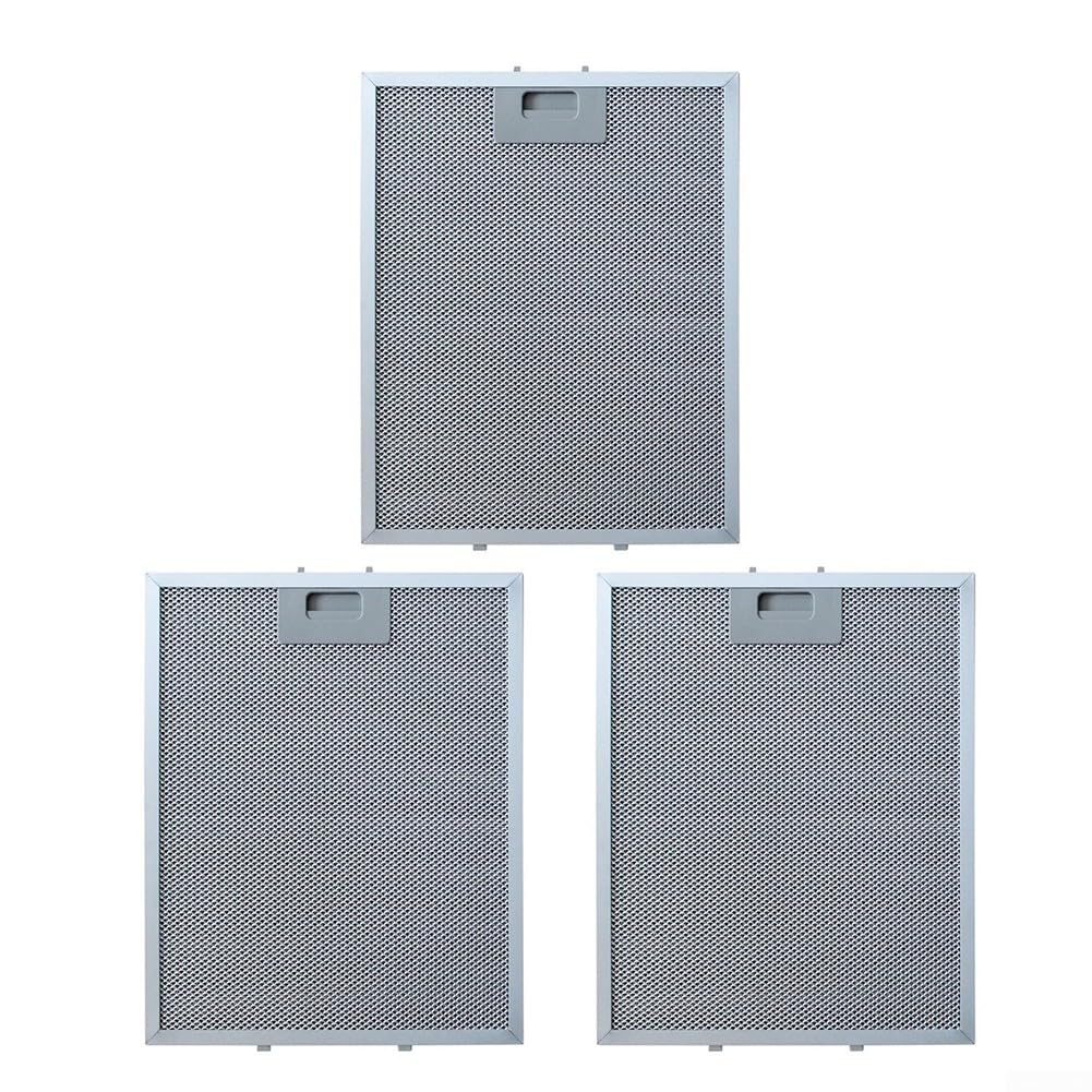 Filtro de grasa de aluminio para campana extractora TEKA DBB90, 345 x 282 mm, pieza de repuesto de ventilador extractor de ventilación de malla metálica, color plateado