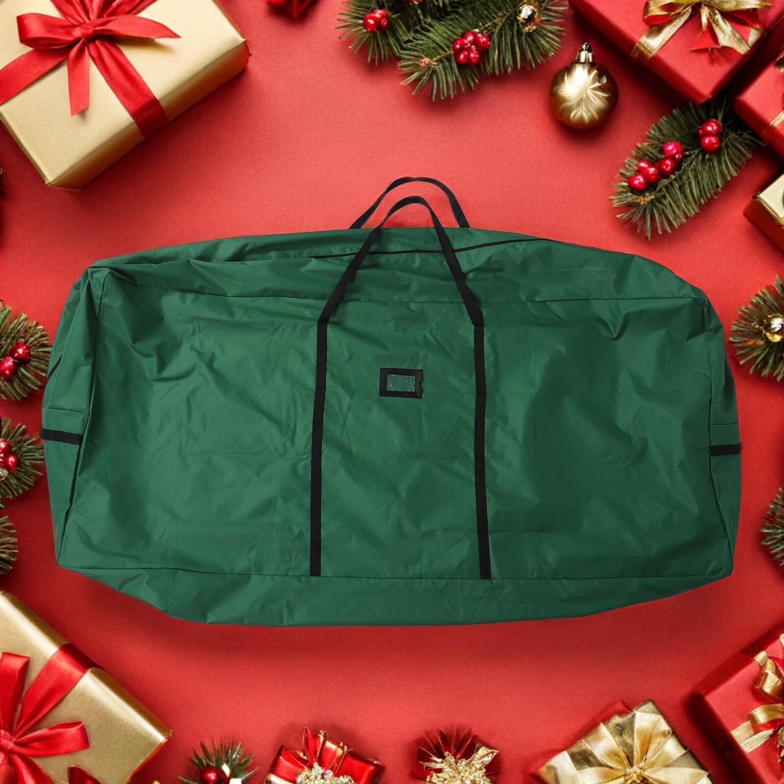 OUNONA Contenitore per Albero di Natale con Cerniera Borsa Portaoggetti Robusta per Alberi Artificiali Organizer Multiuso con Manici Ergonomici per Trasporto Conservazione di Accessori