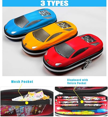 Miniatura 4 de iDelta - Estuche para lápices, bonito diseño de unicornio de EVA en 3D, resistente a los golpes, gran capacidad, múltiples compartimentos, para