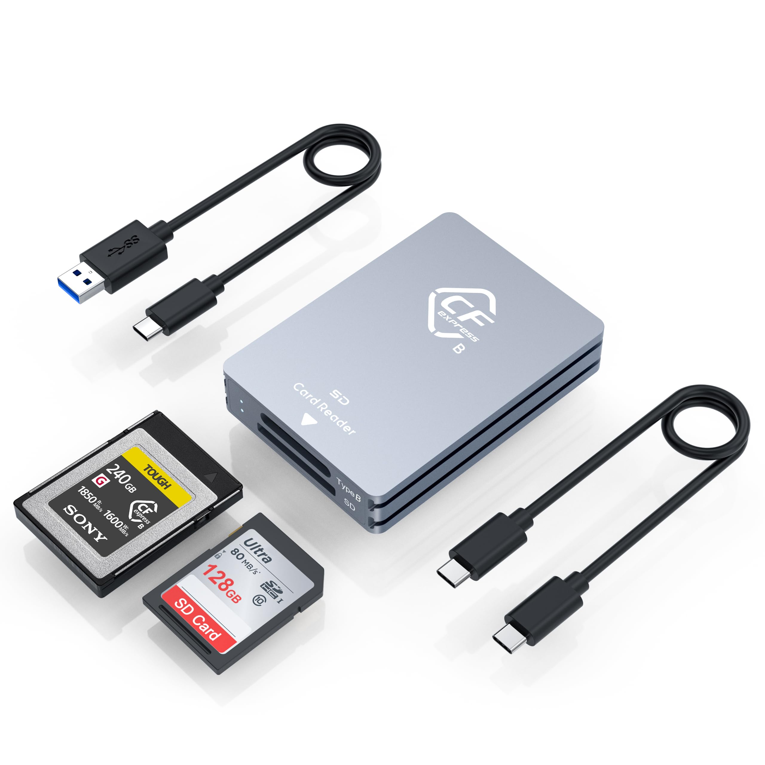 Amazon.com: CFexpress Type B and SD Dual-Slot Memory Card Reader