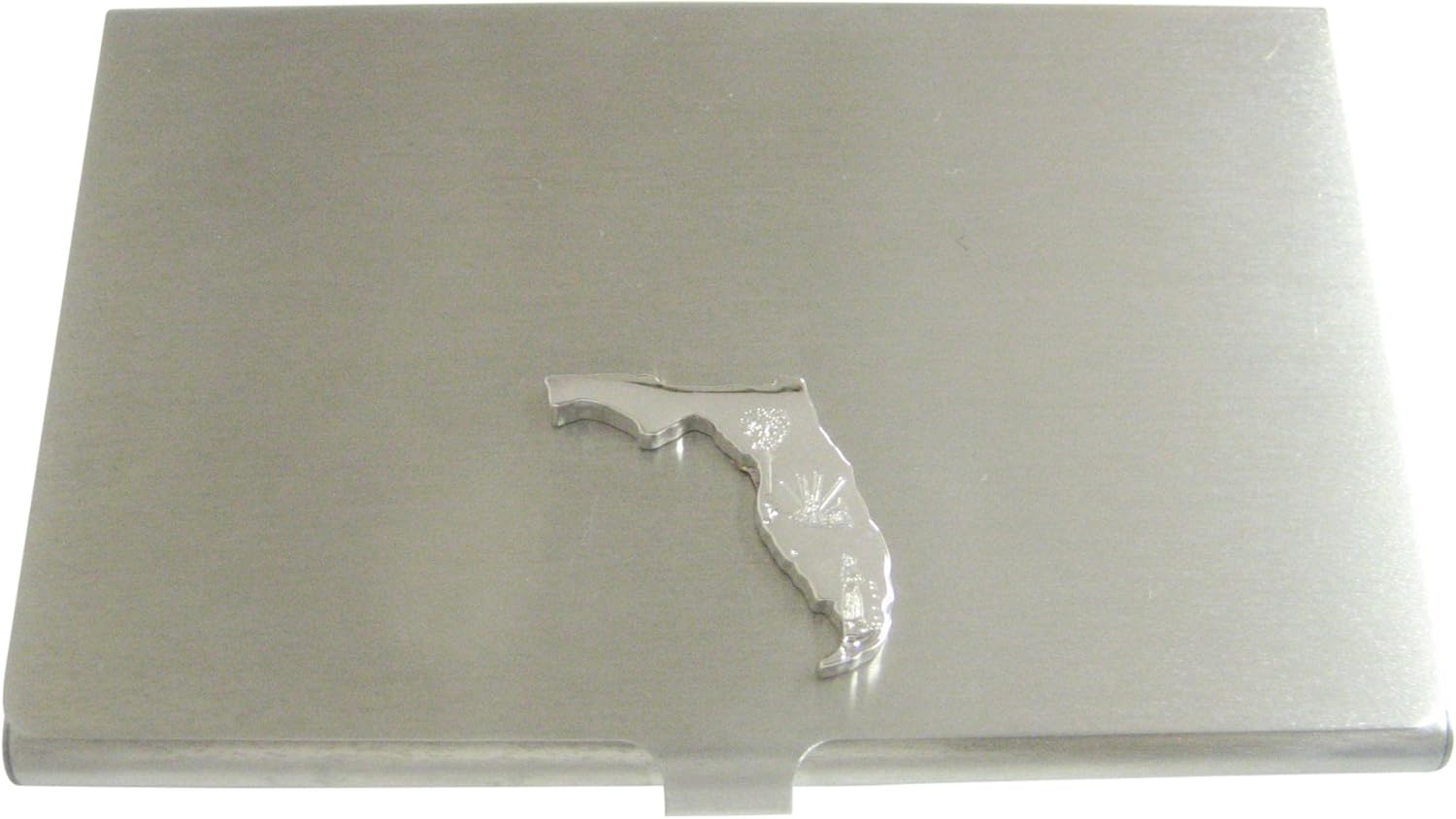 Florida State Map Shape and Flag Design Pendant Business Card Holder