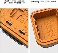 Vista 5 de K&F CONCEPT Soporte para tarjeta SD para 4 tarjetas SD6 tarjetas TF2 CF2 XQD, funda de almacenamiento de batería de 2 ranuras, funda antigolpes