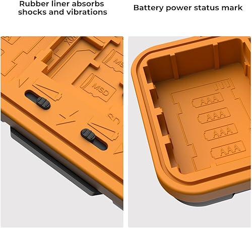 Miniatura 5 de K&F CONCEPT Soporte para tarjeta SD para 4 tarjetas SD6 tarjetas TF2 CF2 XQD, funda de almacenamiento de batería de 2 ranuras, funda antigolpes