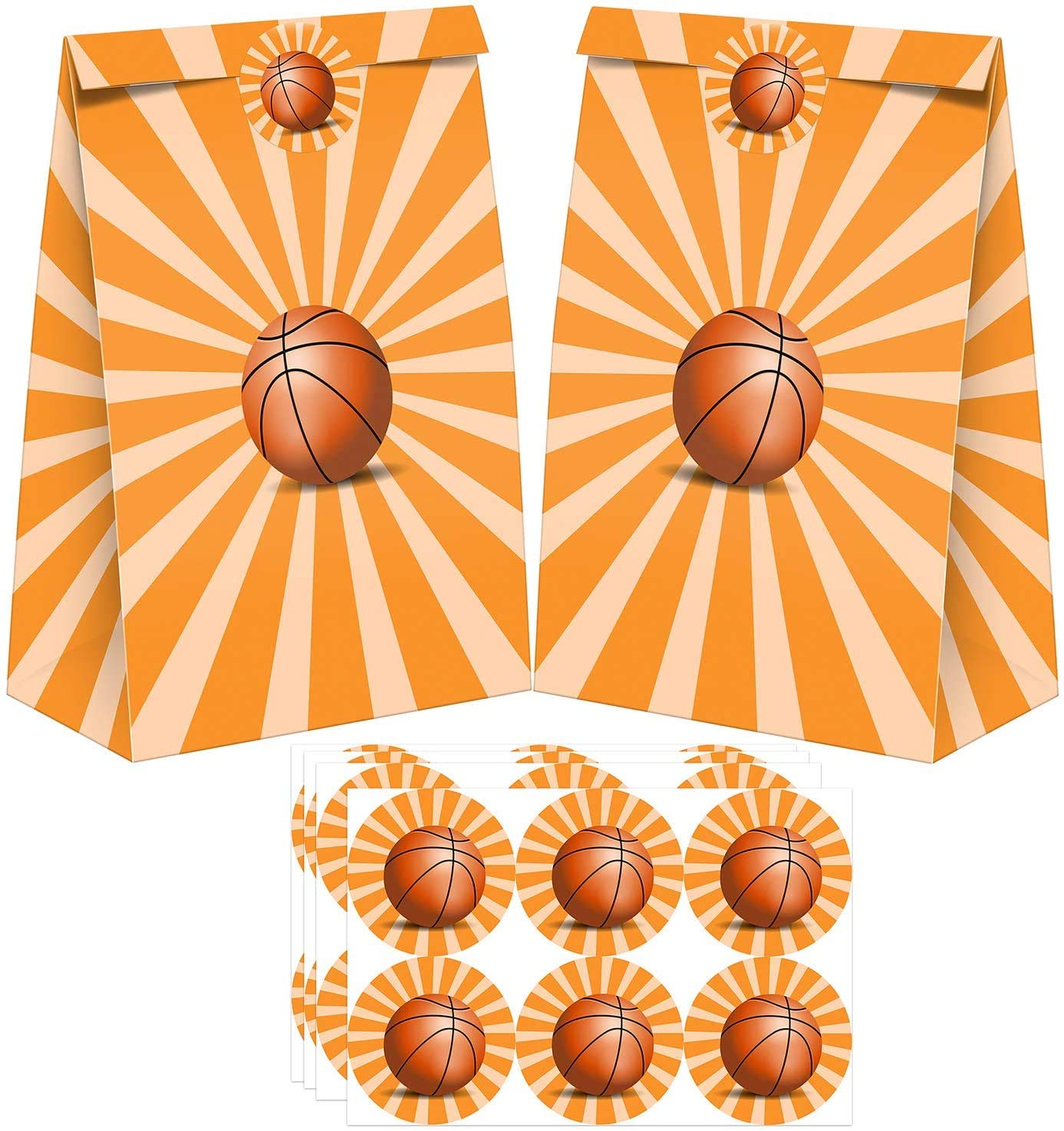 16 packs Construction Truck Birthday Party Gift Bags ,Tractor Dump Truck Theme Party Supplies Candy Snack Toy Bags ,with 4 Packs Construction Truck Theme stickers