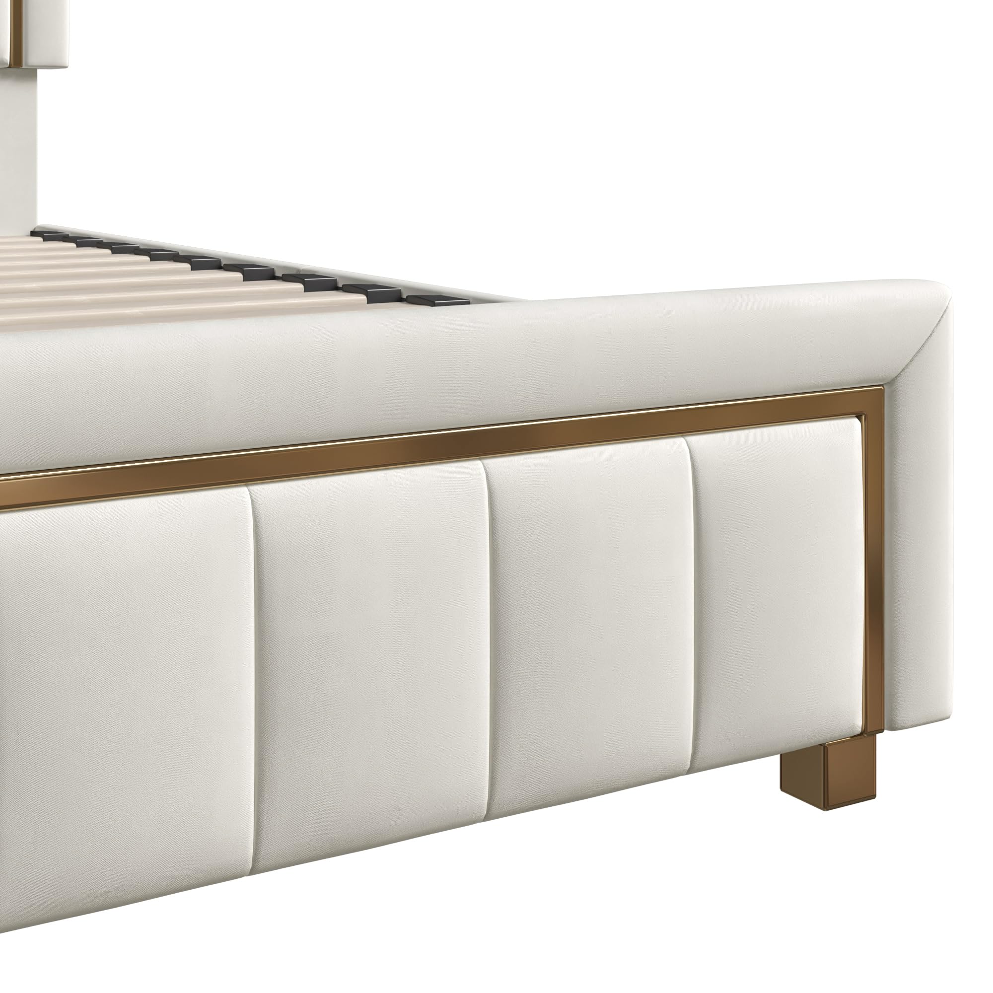 LIVLUX Lit Coffre 140x200 avec Sommier,Lit Double rembourré avec hydraulique Rangement et Tête de lit,Lit 2 Personnes pour Adultes et Adolescents,Velours (Beige A, 140 x 200 cm)