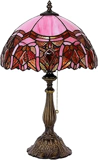 Tiffany Table Lamp Stained Glass Lamp 12X12X19 Inch Antique Reading Ligh...
