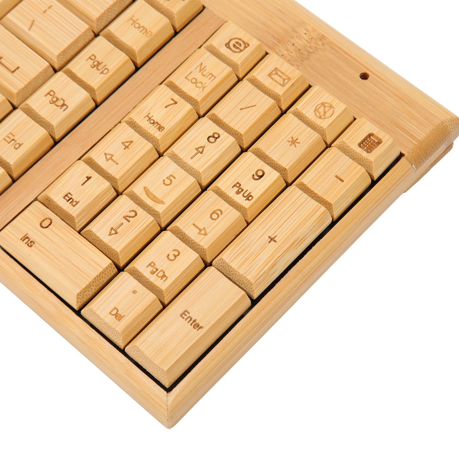 Bamboo Wood Wireless Mouse, Wtyczka i Gracz Komputerowy 2,4 GHz z Odbiornikiem USB dla XP, dla NT, dla Vista, dla dla dla dla OS X, dla, na (Myszka i