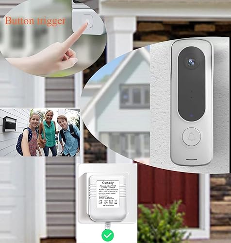 Miniatura 8 de Timbre de video transformador de potencia especial, 18V500MA, adaptador de corriente compatible con Ring, Eufy, Nest, Wyze, Arlo timbre de video