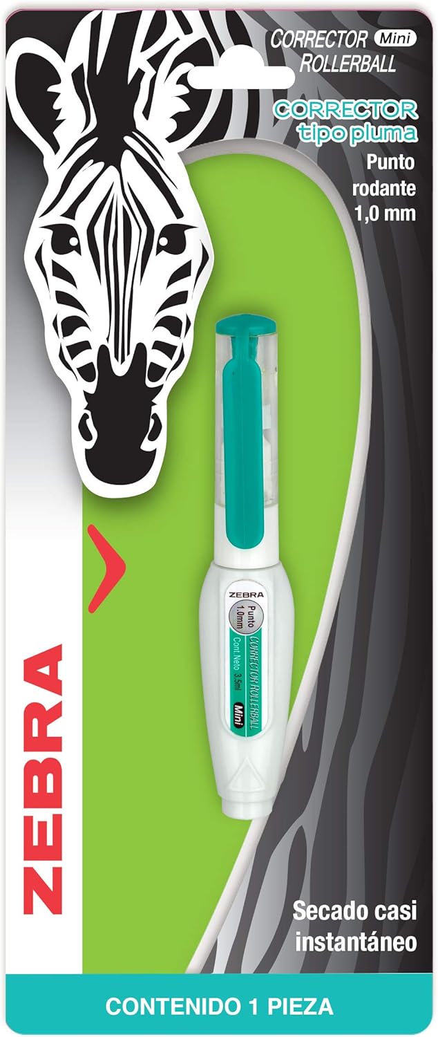 Mini Corrector Escolar Líquido Tipo Rollerball 1.0 mm Punto Rodante 3.5