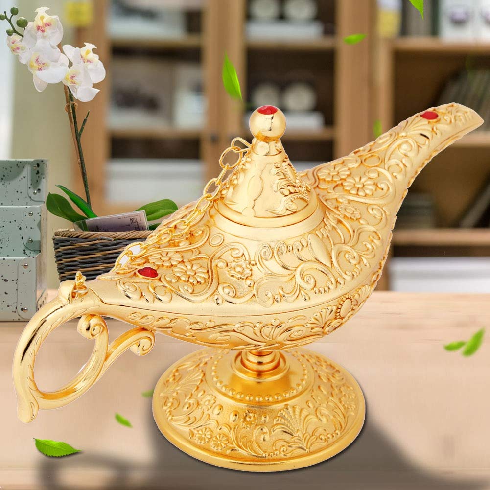 Geniellampe Aladdins Lamba Yağ Lambası Çaydanlık Retro Alladin