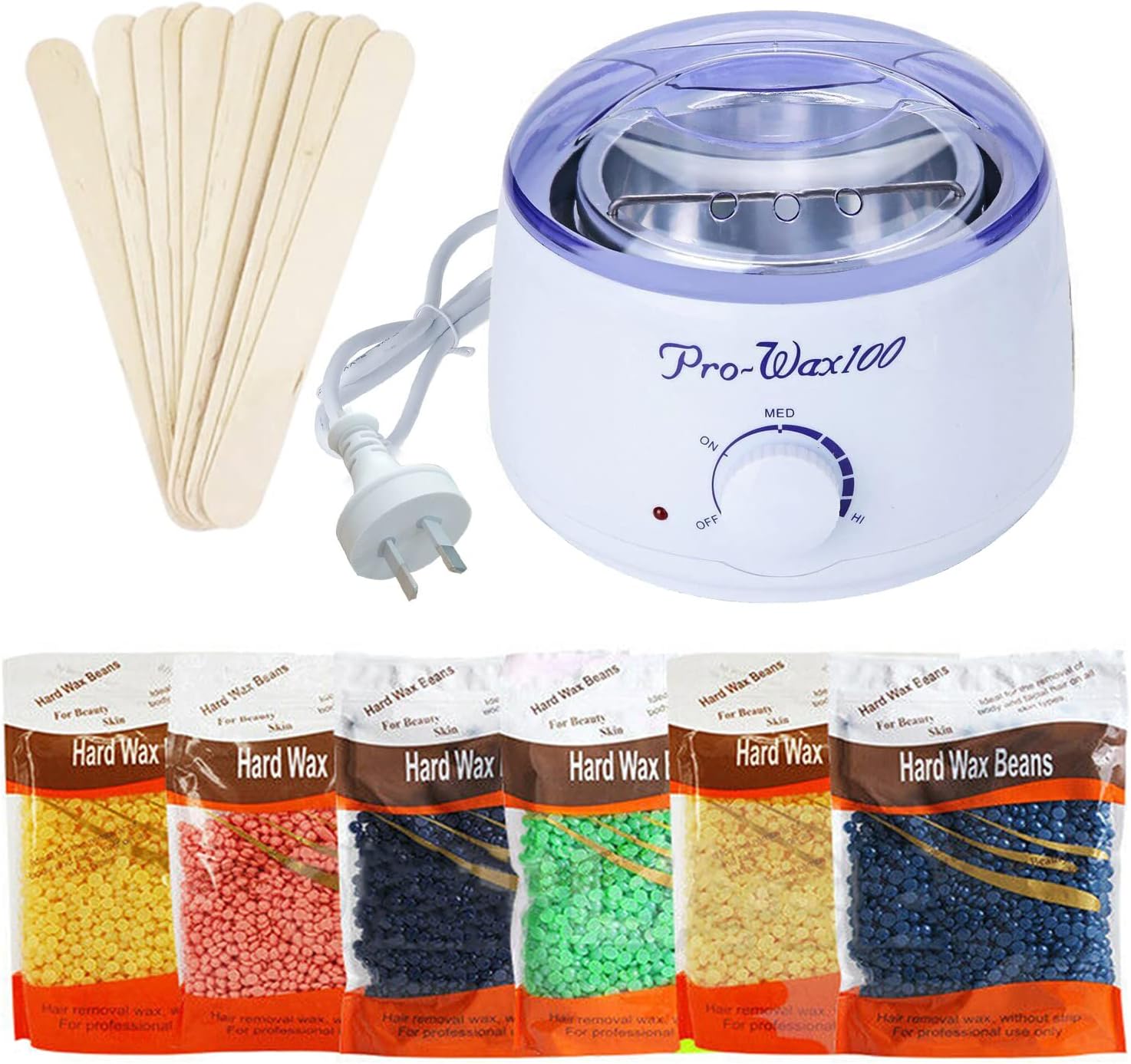 Wax Warmer Set Wax Beans Heater + 600g Wax Beans Wax Pot Wax Strips