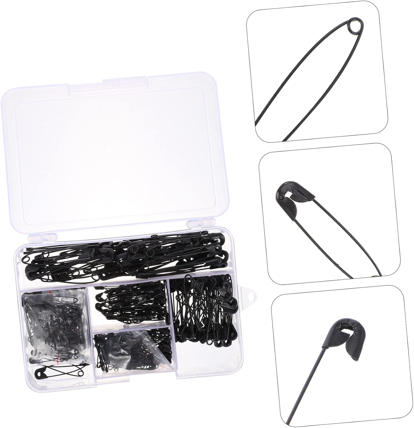 Assorted Butterfly Safety Pins 350pcs Box Small Metal Pins for DIY Tailoring Clothing