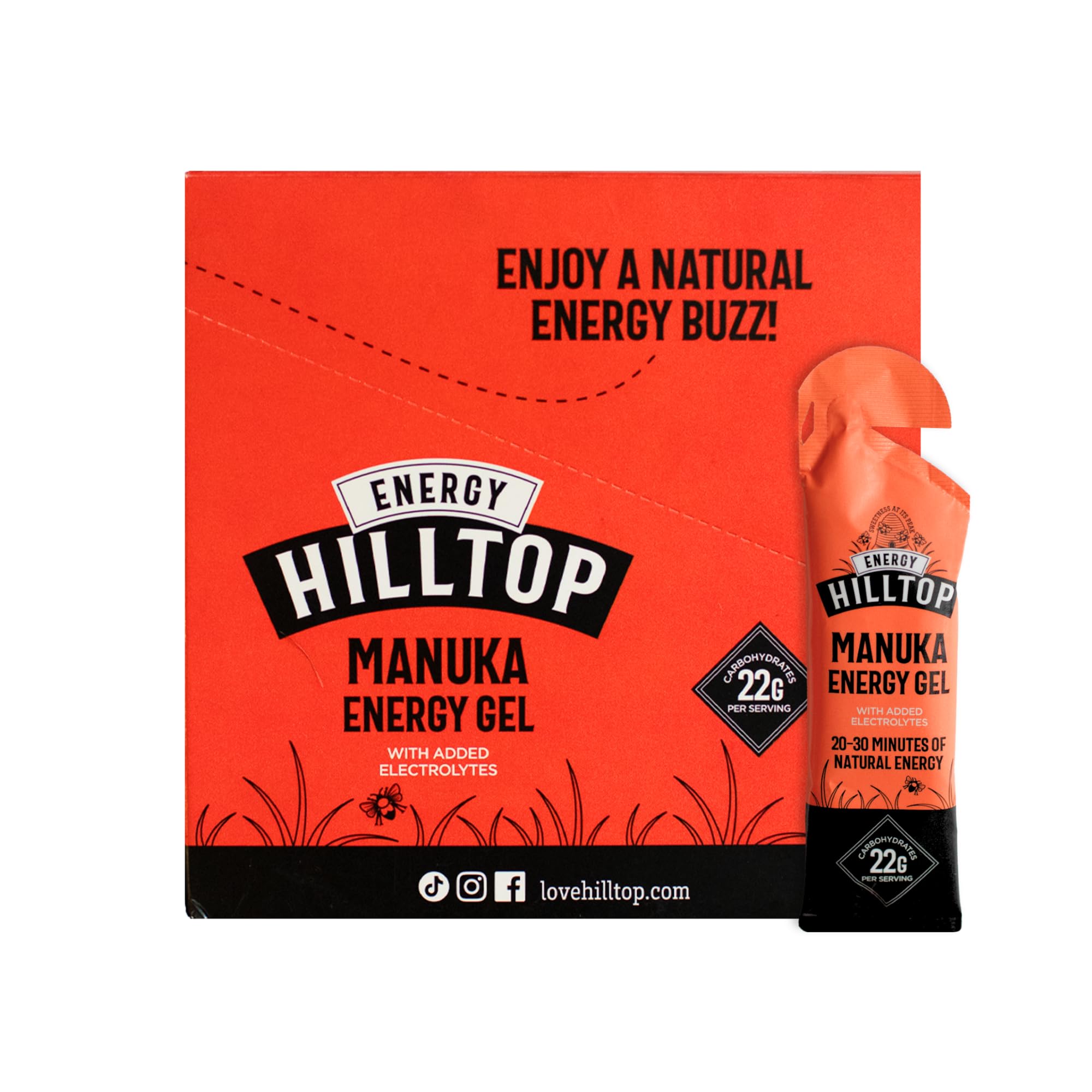 Hilltop Energy - Natural Manuka Energy Gel - Original - 12x30g