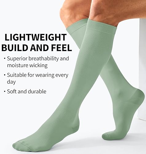 Miniatura 5 de Calcetines de compresión para mujeres y hombres (3 pares) El mejor apoyo para enfermeras, correr, senderismo, recuperación y calcetines de vuelo