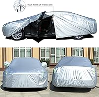 Vista 2 de Tecoom Carcasa ligera, impermeable, a prueba de rayos UV, resistente al viento, con cierre de cremallera y almacenamiento para todo tipo de clima