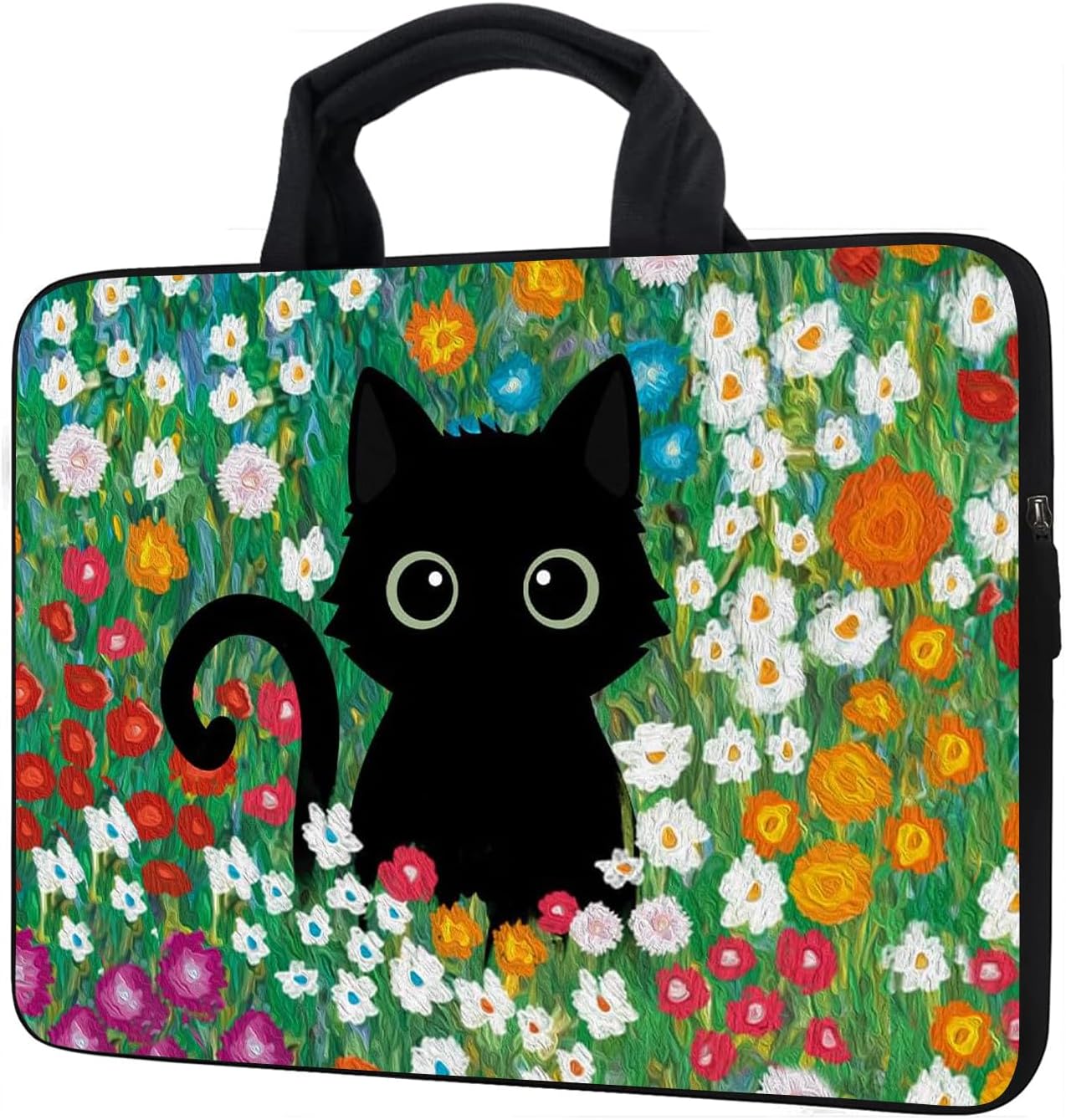 12Inch Laptop Sleeve Carrying Bag Protective Case Neoprene Sleeve Tote Tablet Cover Notebook Briefcase Bag with Handle (GHFC-021, 12 inch)