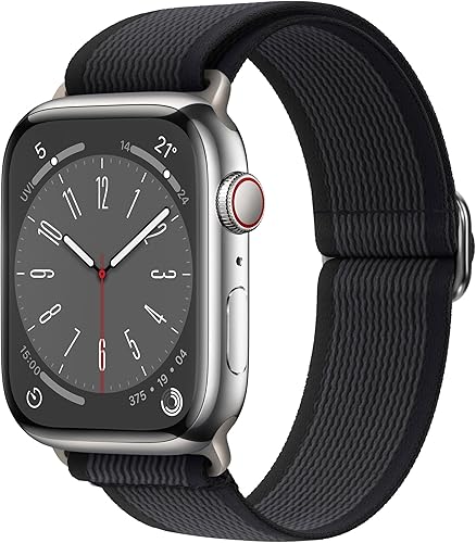 Miniatura 2 de Correas elásticas de nailon compatibles con Apple Watch de 1.496 pulgadas, 1.575 pulgadas, 1.614 pulgadas, 1.654 pulgadas, 1.732 pulgadas, 1.732