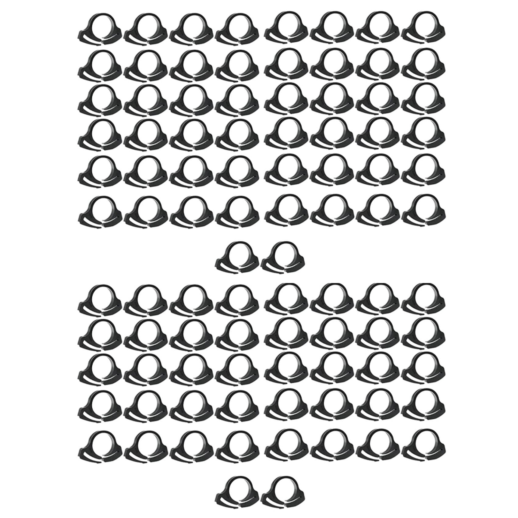 Jnchdghwa Black 100Pcs Pe Pipe Clamp Φ16 Irrigation Pipe Fixed To Prevent Water Leakage Sprinkler Drip Pipe Accessories Fixed Snaps