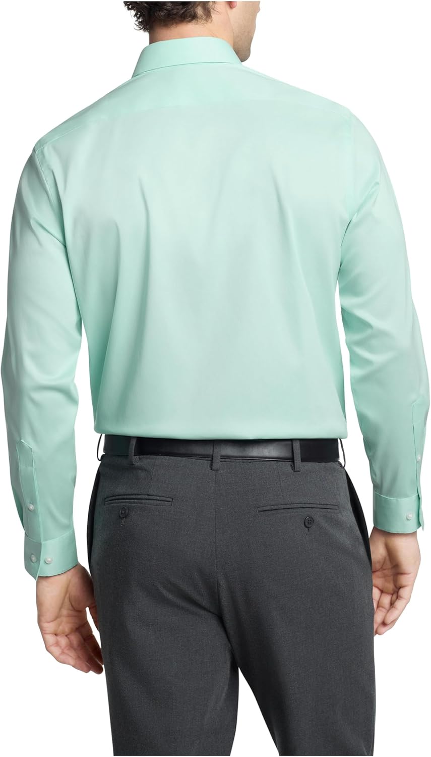 Van Heusen Mens Dress Shirt Slim Fit Ultra Wrinkle Free Flex Collar Stretch - Image 2