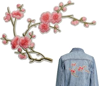 衣服用パッチ |刺繍フラワークラフトアップリケ | 刺繍パッチ セーター シャツ パンツ ショートパンツ コート トートバッグ バックパック ジャケット ジーンズ
