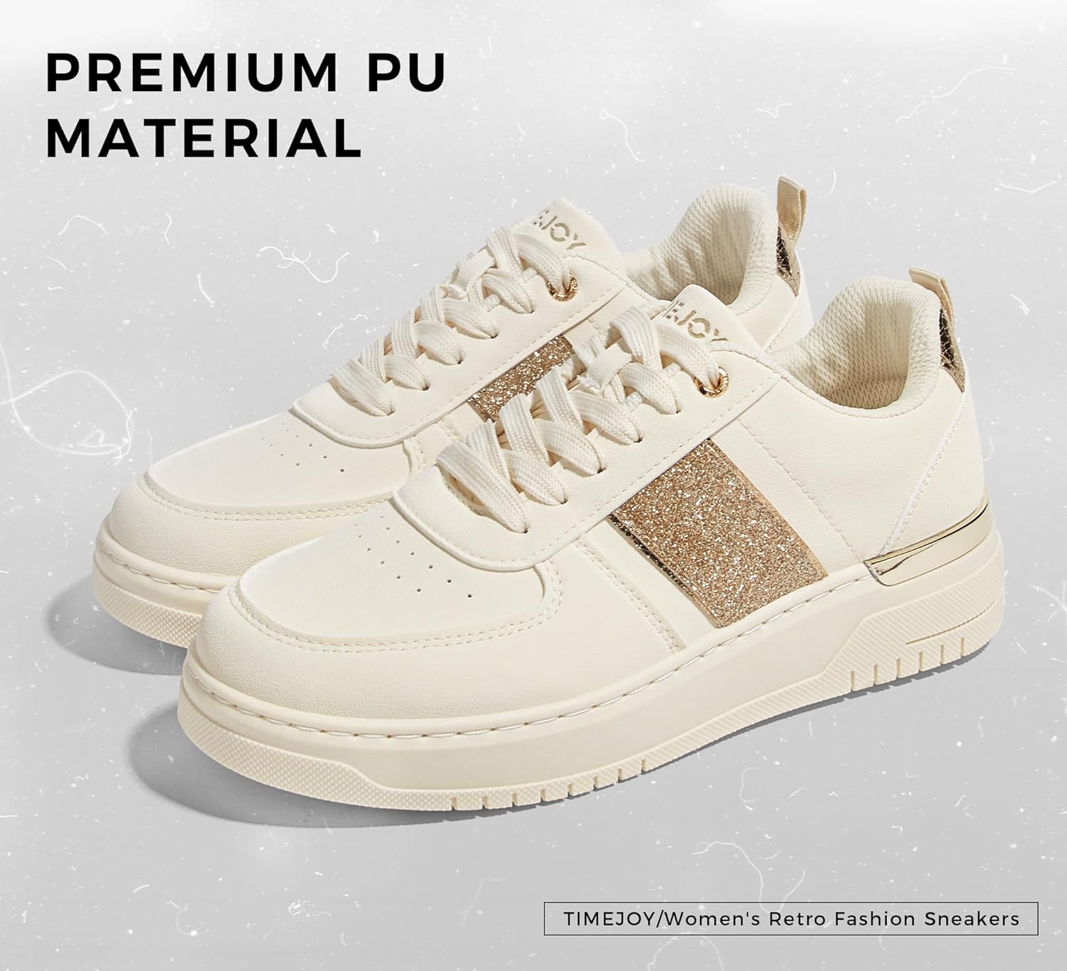 Women's Platform Fashion Sneakers Retro Casual Walking Tennis Shoes Low Top Lace Up Comfort Non Slip Footwear - Image 4