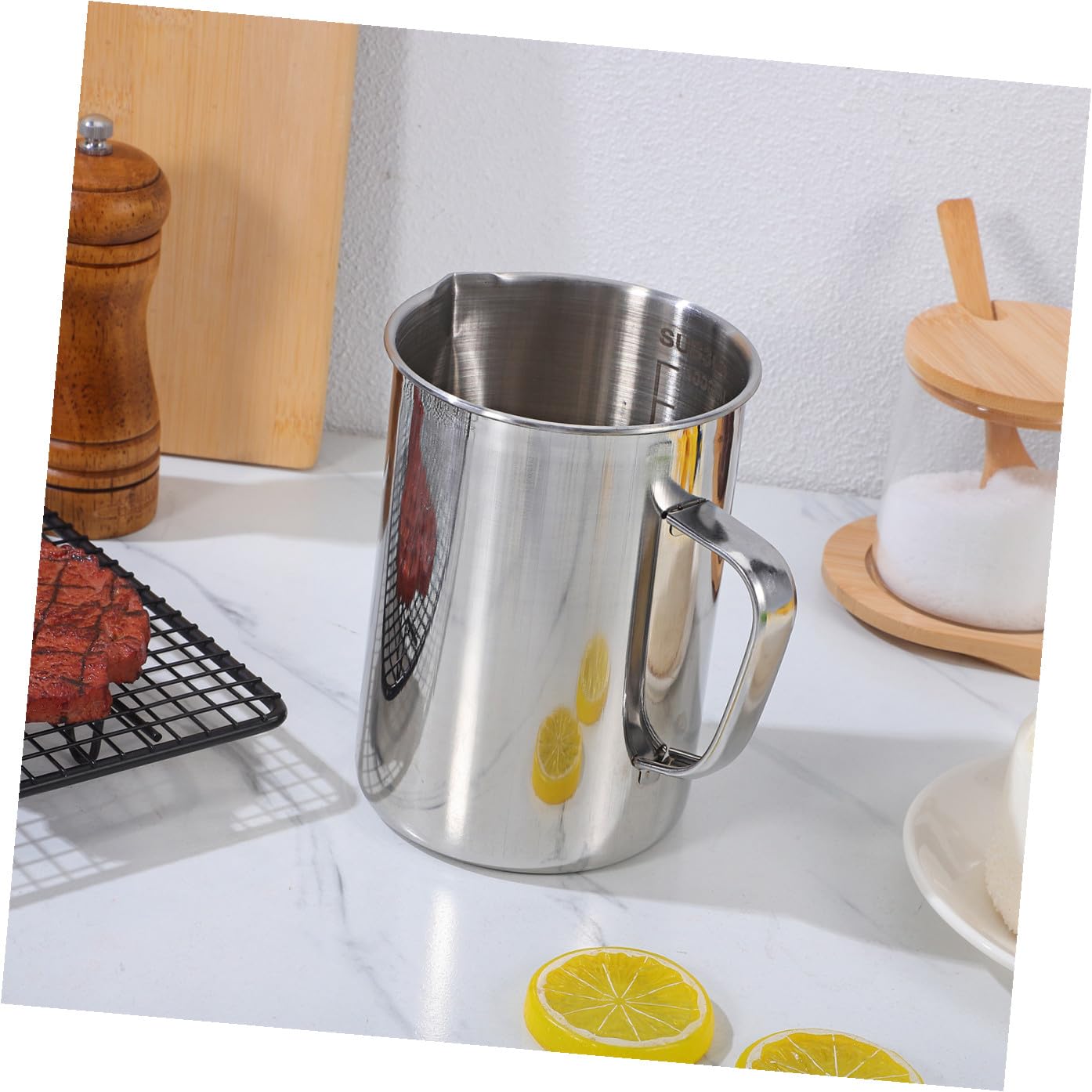 Alipis 2pezzi Graduata Inossidabile Misurino Per Ingredienti Liquidi e Solid Design Per Misurazioni Precise