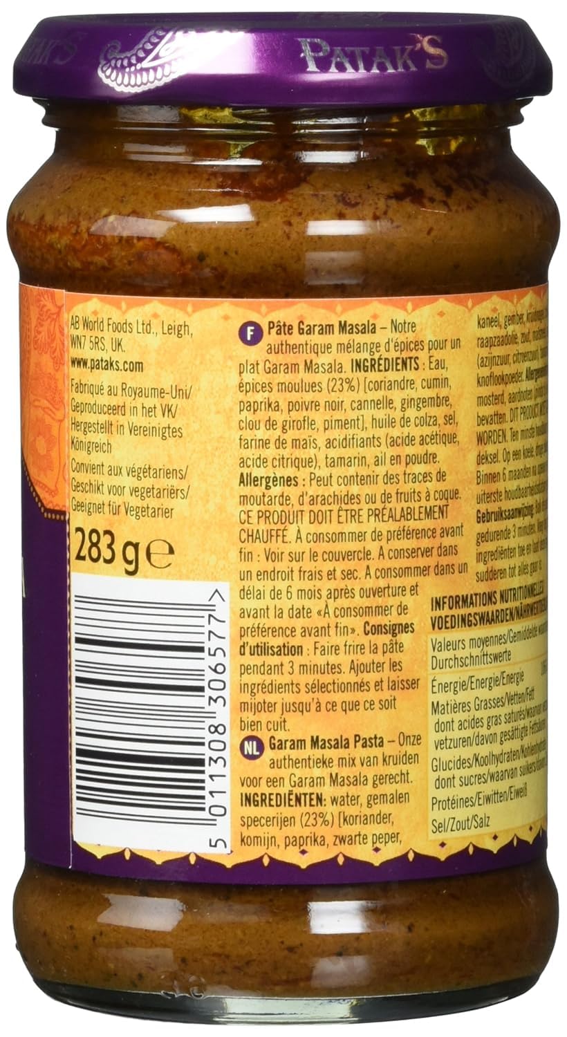 - Pataks - Garam Masala Paste | 283g | BUNDLE by Patak's