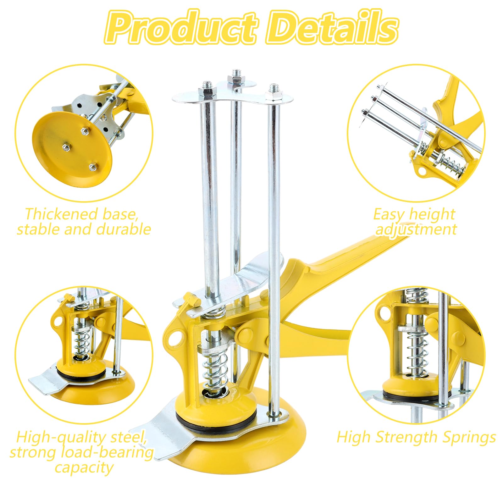4 piezas de elevadores de azulejos, herramienta para azulejos, elevador que ahorra trabajo para la colocación de revestimientos de suelo, azulejos, armario, muebles, puerta, paneles de yeso