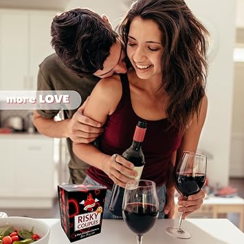 RISKY COUPLES - Super Fun Couples Game for Date Night: 150 Spicy Courages and Questions for Your Partner. Romantic Anniversary and Valentine's Gifts. Card Game for Couple