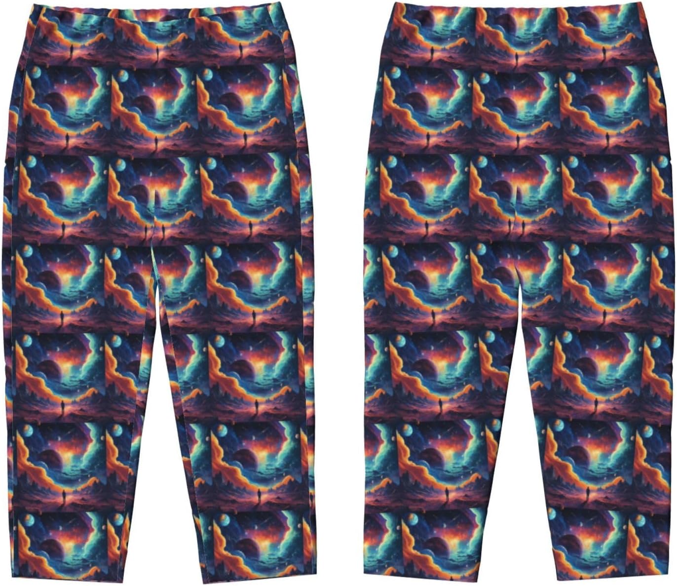 Galaxy planet Print Sleep Leisure Time Comfortable Trousers Fit Pajama Pants Bottoms Relax Convenient