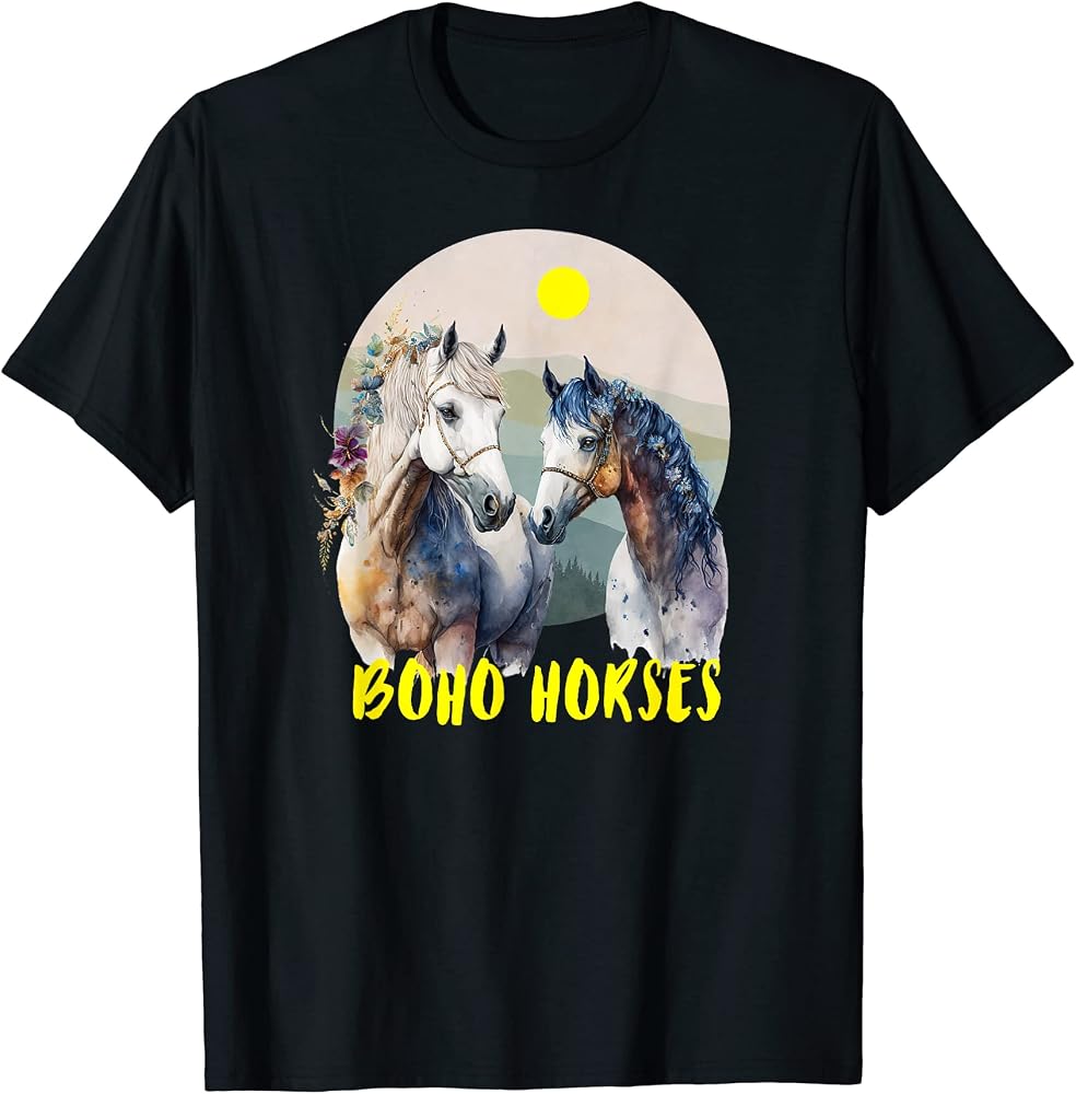 Camiseta Boho Caballos