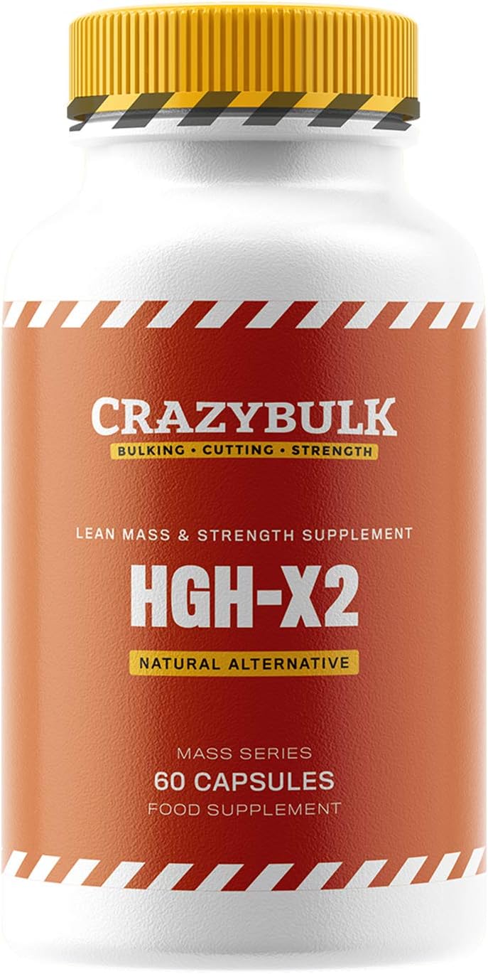- CrazyBulk HGH-X2 Natural Alternative for Lean Mass & Strength Supplement, FIRST TIME IN INDIA (60 Capsules)