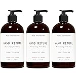 Muse Apothecary Hand Ritual - Aromatic and Nourishing Hand Soap, Infused with Natural Aromatherapy Essential Oils - USDA Certified Biobased - 16 oz, Rosemary Mint + Hemp, 3 Pack