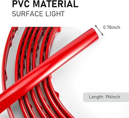 Miniatura 8 de Pack-1 Moldura cromada para automóvil, 49.2 pies x 0.78 pulgadas, tira de frotamiento para ventana de cuerpo, tira anticolisión para parachoques,