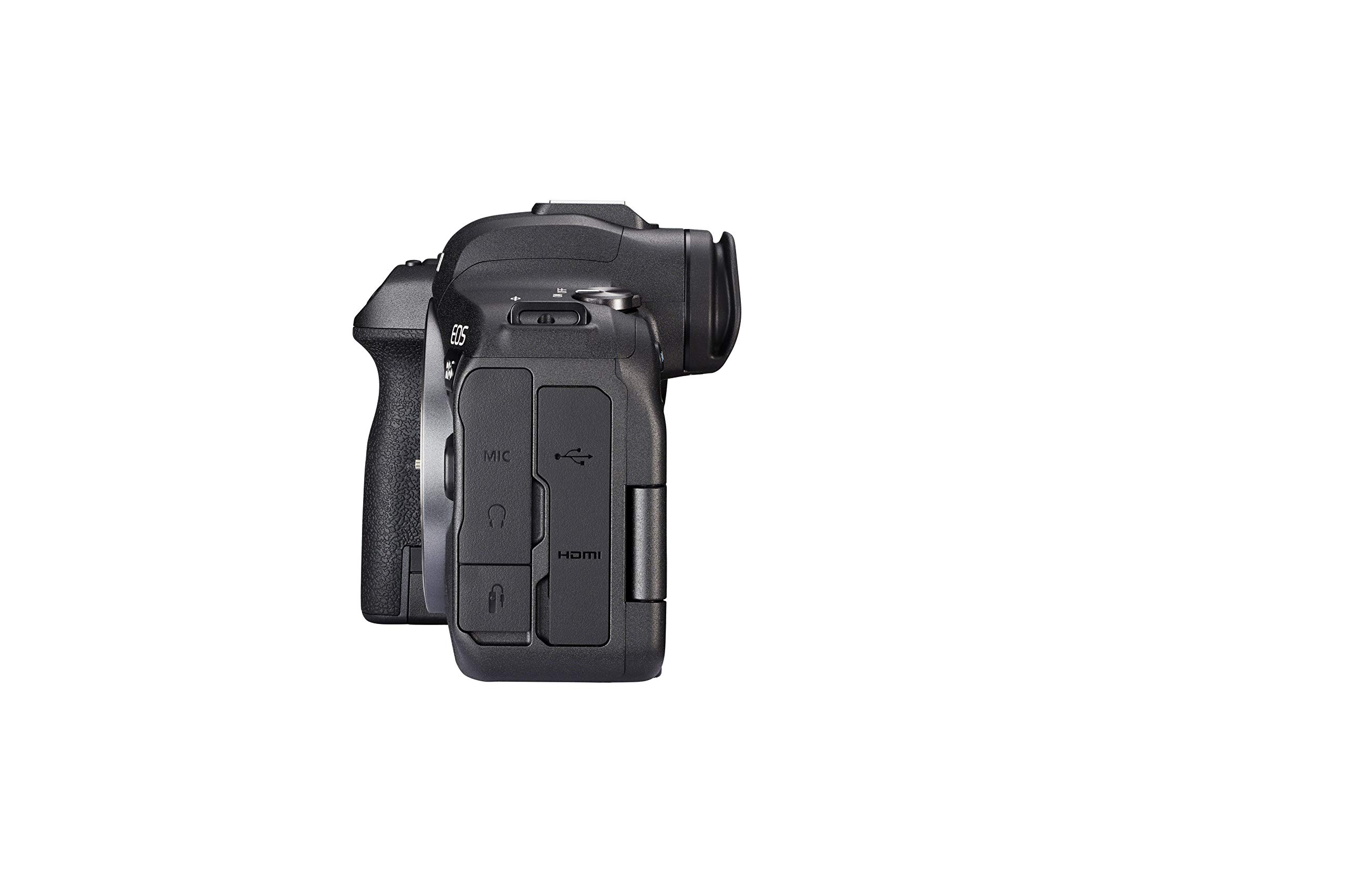 Canon EOS R6 Body Only: cámara sin Espejo de fotograma Completo diseñada para fotografías y vídeos (Disparo Continuo silencioso a 20 fps, vídeo 4K hasta 60p y estabilización de Imagen de 8 Pasos)