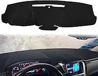 Vista 13 de Cubierta de tablero compatible con Chevy Chevrolet Silverado 1500 LT/WT 2500HD 3500HD 2007-2013, alfombra de tablero de GMC Sierra 2007-2013